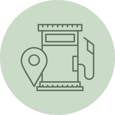 Location green Circle. Vector Illustration For Web Use