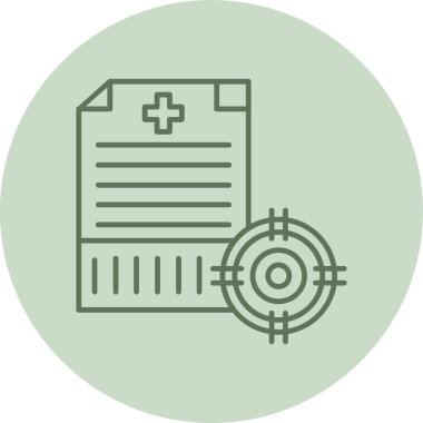 Yeşil Çember belgesi. Web Kullanımı için Vektör İllüstrasyonu