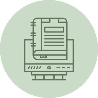 Education green Circle. Vector Illustration For Web Use