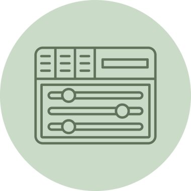 Customize green Circle. Vector Illustration For Web Use