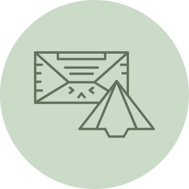 Send green Circle. Vector Illustration For Web Use