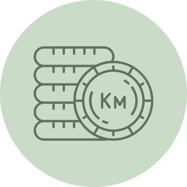 Bosna-Hersek yeşil Çemberi. Web Kullanımı için Vektör İllüstrasyonu