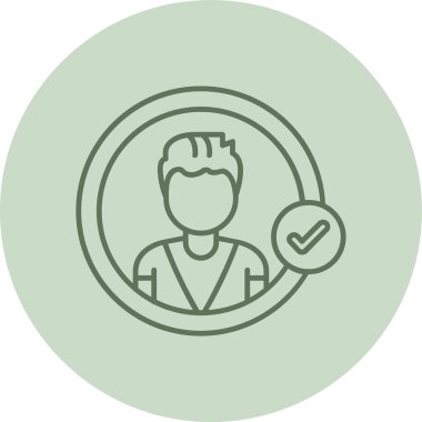 Modern doktor simgesinin vektör çizimi