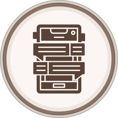 Dosya modern simgesinin vektör illüstrasyonu