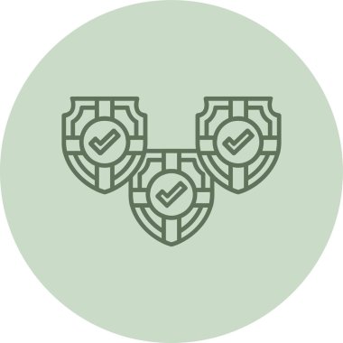 Rozet simge vektör çizim