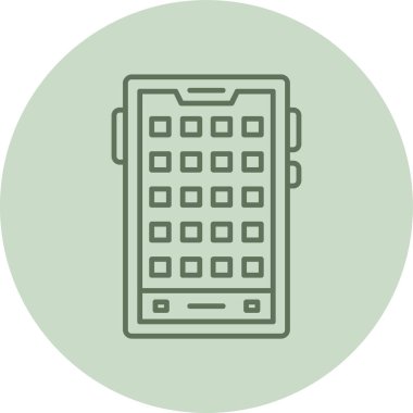 Akıllı telefon simgesinin vektör illüstrasyonu