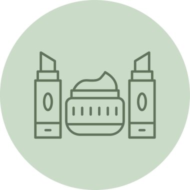 Güzellik ve moda simgelerinin vektör çizimi