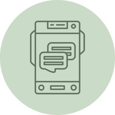 Telefon simgesi vektör illüstrasyonu