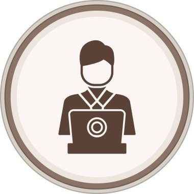 Bir insan simgesinin vektör illüstrasyonu