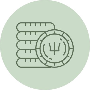 Çember işaretli bir çizgi simgesinin çizimi