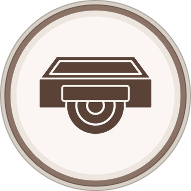 Bir araba simgesinin vektör illüstrasyonu