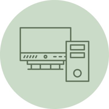 Dizüstü bilgisayar simgesi vektör çizimi