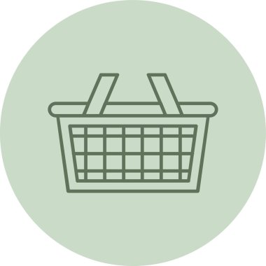 sepet simgesi. vektör çizim