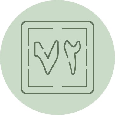 Diş simgesi vektör illüstrasyonu