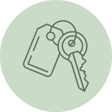 Anahtar simgesi vektör illüstrasyonu