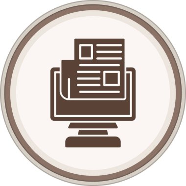 Modern dizüstü bilgisayar simgesinin vektör illüstrasyonu