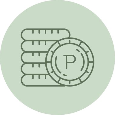 Bir sikkevektör illüstrasyon