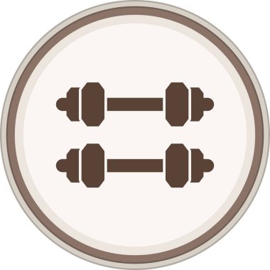 Dambıl simgesi modaya uygun şekilde izole edildi