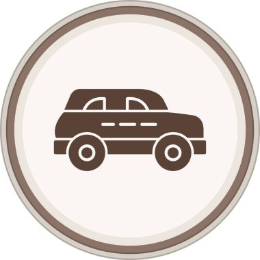 araba simgesi vektör illüstrasyonu