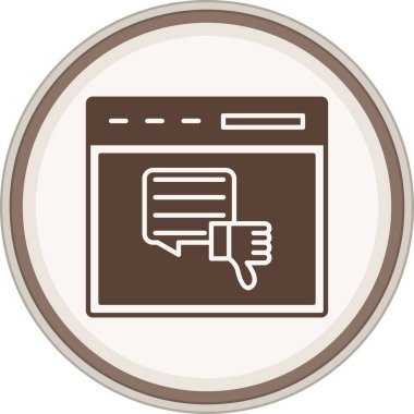 Web simgesi gibi değil, basit vektör illüstrasyonu