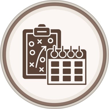 Takvim simgesi, vektör çizimi