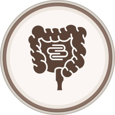 bağırsak simgesi vektör illüstrasyonu