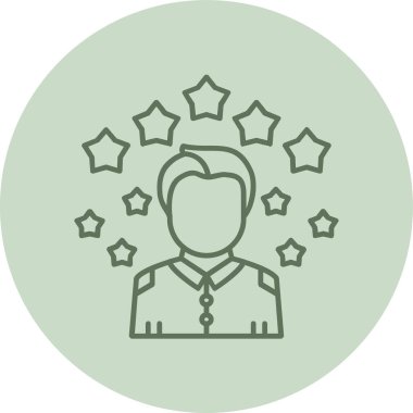 Rozet. Web simgesi basit illüstrasyon