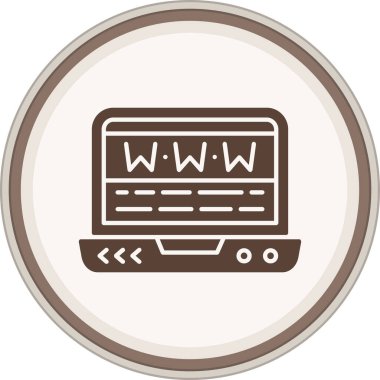 Web simgesi, basit illüstrasyon