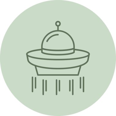 ufo. Web simgesi basit illüstrasyon