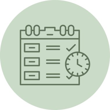 Kontrol listesi vektör simgesi. Grafik ve web tasarımı için illüstrasyon tasarımı.