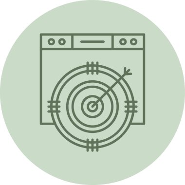 moda tasarım tarzında çamaşır makinesi simgesi