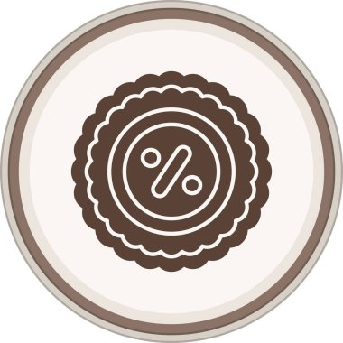 Moda tarzında izole edilmiş çikolata simgesi