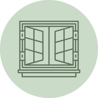 kapı simgesi vektör illüstrasyonu