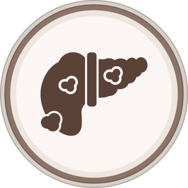 karaciğer web vektör illüstrasyonu