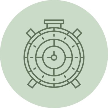 Pusula. Web simgesi basit illüstrasyon