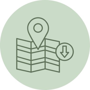 konum pin simgesi, vektör illüstrasyonu