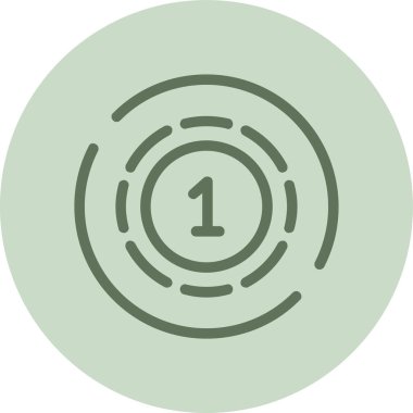 Bir saat simgesinin vektör illüstrasyonu