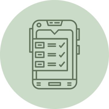 İşaretli akıllı telefon, vektör illüstrasyonu