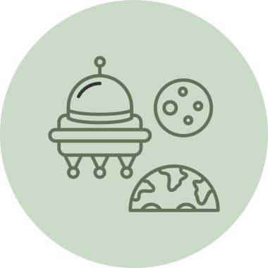 Küre. Web simgesi basit illüstrasyon