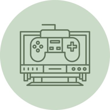 oyun konsolu vektör çizimi