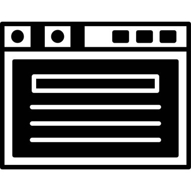 Tarayıcı penceresi. Web simgesi