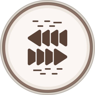 Müzik simgesi vektör illüstrasyonu