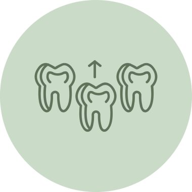 Düz stilde diş simgesi