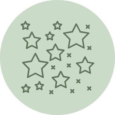 Bir yıldız simgesinin vektör illüstrasyonu