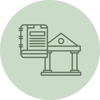 Modern yapı simgesinin vektör illüstrasyonu