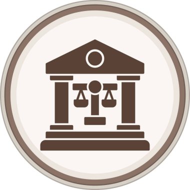 Banka ikonu. Web için para vektör simgelerinin basit illüstrasyonu