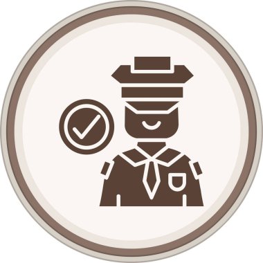 officer icon vector illustration