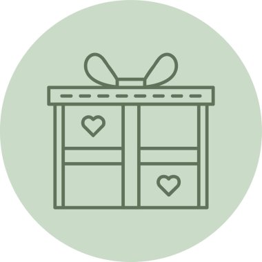 Hediye kutusu. Web simgesi