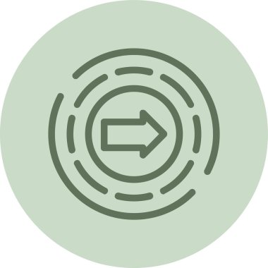 Ok. Web simgesi vektör illüstrasyonu