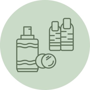 Şampuan. Web simgesi basit illüstrasyon